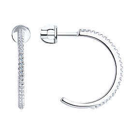Серьги SOKOLOV - Серебро 925, Фианит (арт. 94024131)