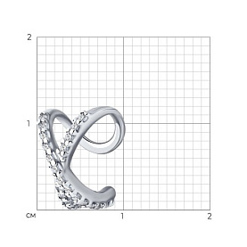 Серьга SOKOLOV - Серебро 925, Фианит (арт. 94170243)