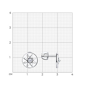 Серьги SOKOLOV - Серебро 925, Фианит (арт. 94024083)