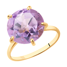 Кольцо SOKOLOV - Золото 585, Аметист (арт. 716490)