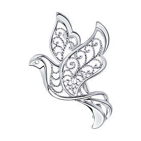 Брошь Diamant - Серебро 925 (арт. 94-140-00690-1)