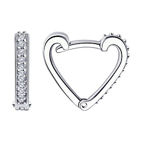 Серьги SOKOLOV - Серебро 925, Фианит (арт. 94024424)