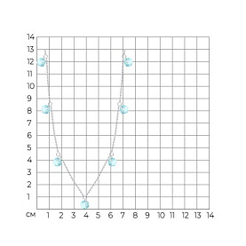 Колье SOKOLOV - Серебро 925, Топаз (арт. 92070088)