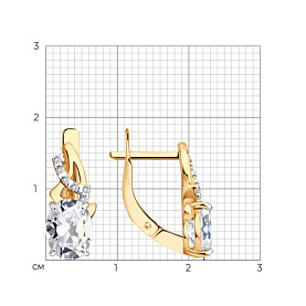 Серьги Diamant - Серебро 925, Фианит (арт. 93-120-00204-1)