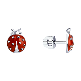 Серьги SOKOLOV - Серебро 925, Эмаль (арт. 94020529)