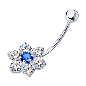 Пирсинг SOKOLOV - Серебро 925, Фианит (арт. 94060048)