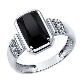 Кольцо Diamant - Серебро 925, Агат, Фианит (арт. 94-310-02084-1)