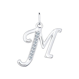 Подвеска SOKOLOV - Серебро 925, Фианит (арт. 94031371)