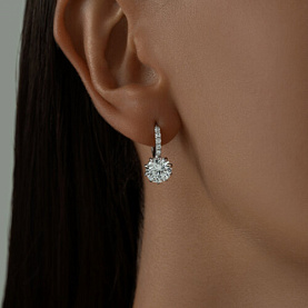 Серьги SOKOLOV - Серебро 925, Фианит (арт. 94025929)