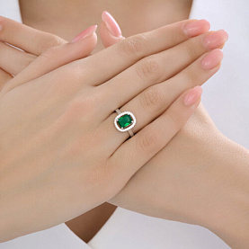 Кольцо SOKOLOV - Серебро 925, Фианит (арт. 94014491-91)