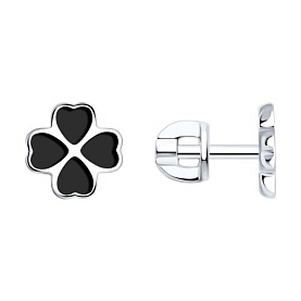 Серьги SOKOLOV - Серебро 925, Эмаль (арт. 94026073)