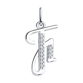 Подвеска SOKOLOV - Серебро 925, Фианит (арт. 94031374)