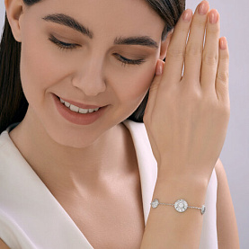 Браслет SOKOLOV - Серебро 925, Фианит (арт. 94051538)