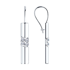 Серьги Diamant - Серебро 925, Фианит (арт. 94-120-00889-1)