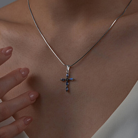 Подвеска Diamant - Золото 585, Топаз лондон (арт. 52-330-02045-2)