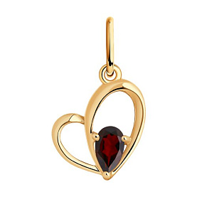 Подвеска SOKOLOV - Золото 375, Гранат (арт. 37732243)