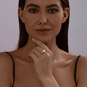 Кольцо SOKOLOV - Серебро 925, Фианит (арт. 94013649)