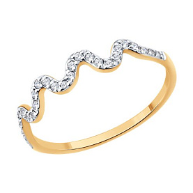 Кольцо Diamant - Золото 585, Фианит (арт. 51-110-02889-1)