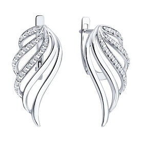 Серьги Diamant - Серебро 925, Фианит (арт. 94-120-00195-1)