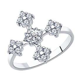 Кольцо SOKOLOV - Серебро 925, Фианит (арт. 94013048)