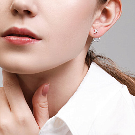 Серьги SOKOLOV - Серебро 925, Фианит (арт. 94025642)