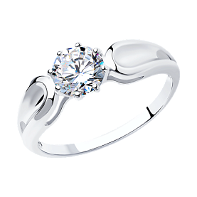 Кольцо SOKOLOV - Серебро 925, Фианит (арт. 94012115)