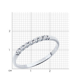 Кольцо SOKOLOV - Серебро 925, Фианит (арт. 94012721)