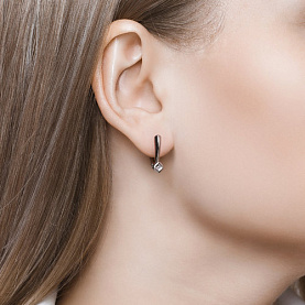 Серьги SOKOLOV - Серебро 925, Бриллиант (арт. 87020022)