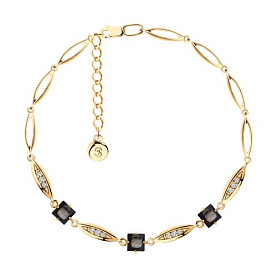 Браслет SOKOLOV - Серебро 925, Раухтопаз, Фианит (арт. 92050120)