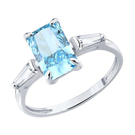 Кольцо SOKOLOV - Серебро 925, Фианит (арт. 94014868)