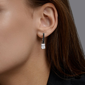 Серьги Diamant - Серебро 925, Фианит (арт. 94-121-00212-1)