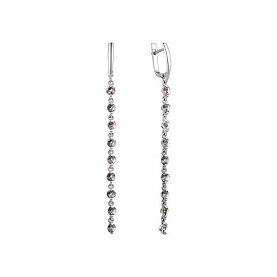 Серьги Мастер Клио - Серебро 925, Кристалл, Фианит (арт. 23С0414Д-020)