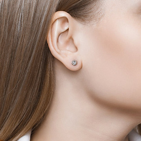 Серьги SOKOLOV - Золото 585, Бриллиант (арт. 1021088)