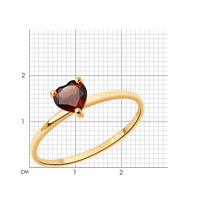Кольцо Diamant - Золото 585, Гранат (арт. 51-310-01741-2)