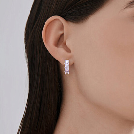 Серьги SOKOLOV - Серебро 925, Фианит (арт. 94027061)