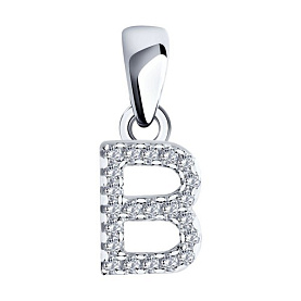 Подвеска SOKOLOV - Серебро 925, Фианит (арт. 94033127-91)