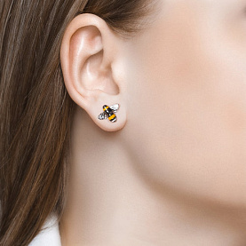 Серьги SOKOLOV - Серебро 925, Эмаль (арт. 94022839)