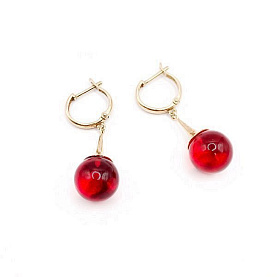 Серьги Максипром - Серебро 925, Янтарь (арт. 220 2923 20S)