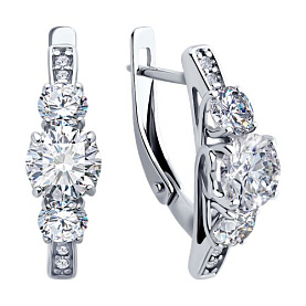 Серьги Diamant - Серебро 925, Фианит (арт. 94-120-02151-1)