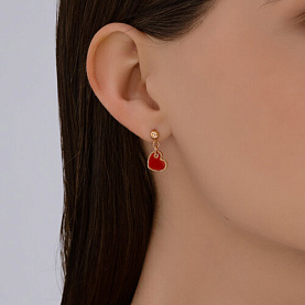 Серьги Diamant - Серебро 925, Эмаль (арт. 93-122-02233-1)