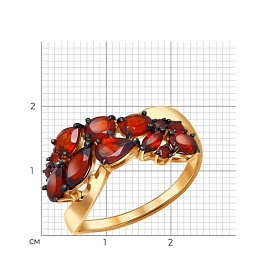 Кольцо SOKOLOV - Золото 375, Гранат (арт. 37714051)