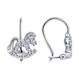 Серьги Diamant - Серебро 925, Фианит (арт. 94-120-00988-1)