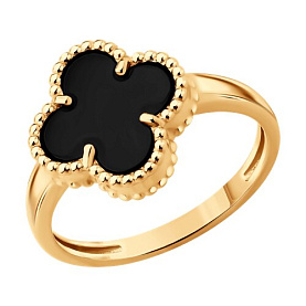 Кольцо SOKOLOV - Золото 585, Оникс (арт. 717202)