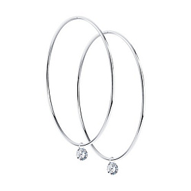 Серьги SOKOLOV - Серебро 925, Фианит (арт. 94024475)