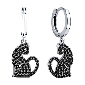 Серьги SOKOLOV - Серебро 925, Фианит (арт. 94026851)