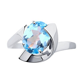 Кольцо SOKOLOV - Серебро 925, Топаз (арт. 92011948)