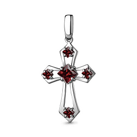 Подвеска Аквамарин - Серебро 925, Гранат (арт. 2541603.5)