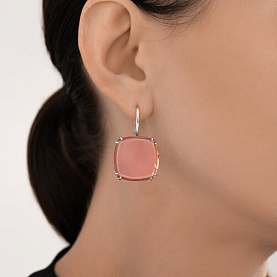 Серьги Diamant - Серебро 925, Синтетический ситалл (арт. 94-320-02313-1)