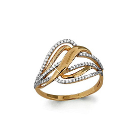 Кольцо Аквамарин - Золото 375, Фианит (арт. 63572А.8)