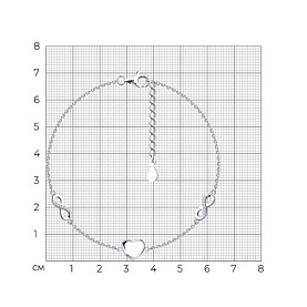 Браслет SOKOLOV - Серебро 925, Фианит (арт. 94051115-91)